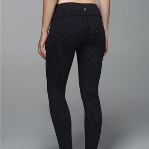 Lululemon Wunder Under Pant *Full-On Luon - Teeny Dot Black and White